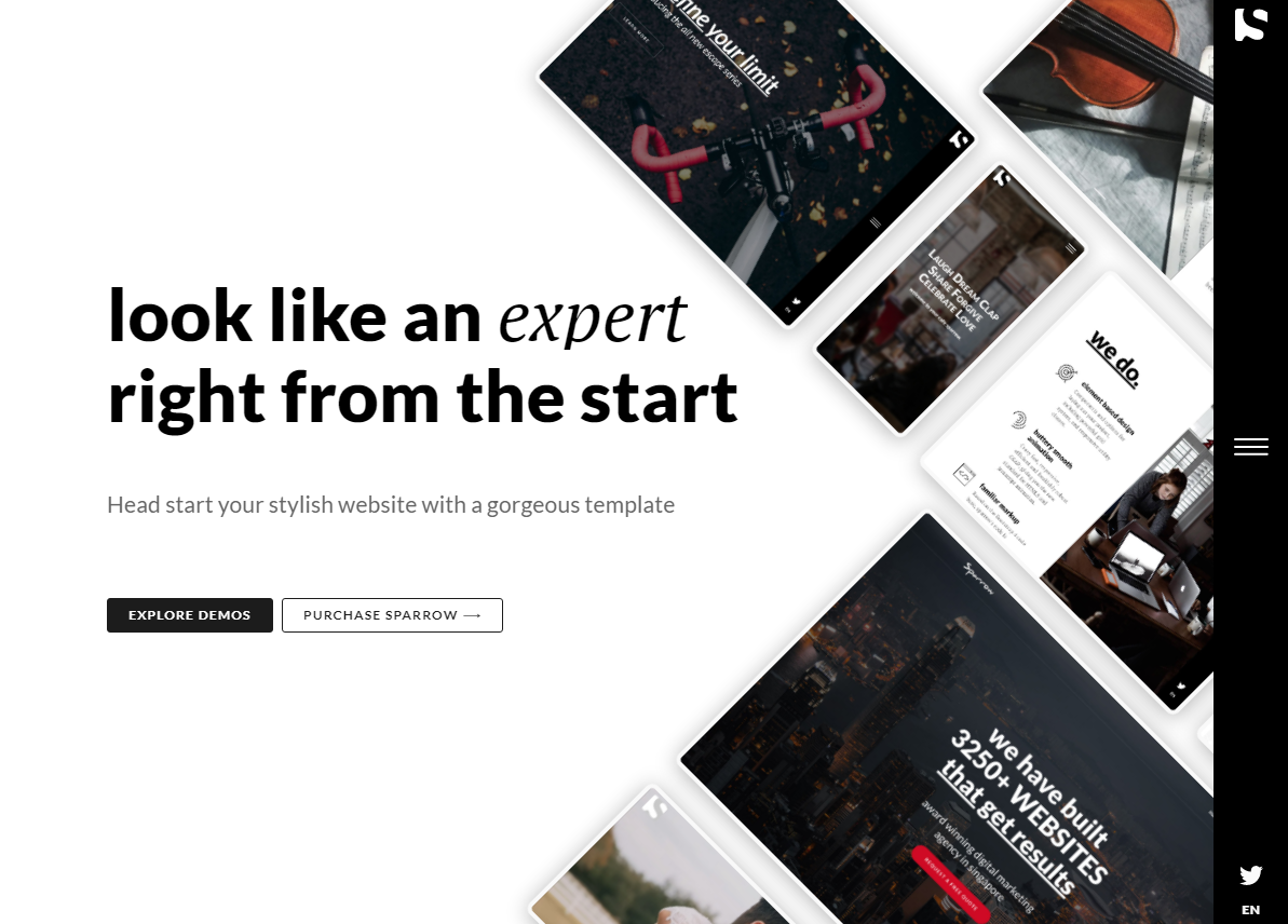 themes landing corporate